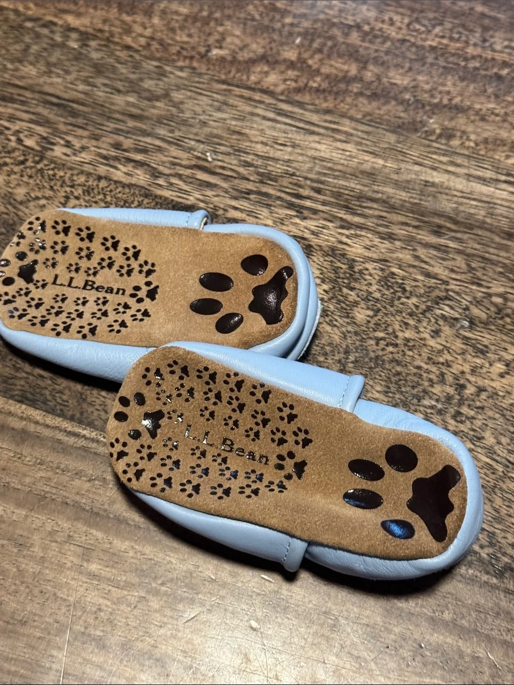 Baby Blue Leather Baby Shoes - L.L. Bean